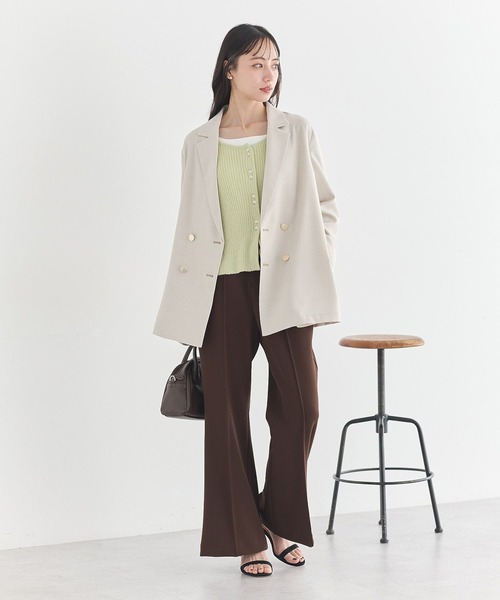 earth music&ecology（アースミュージックアンドエコロジー）の「アソート金ボタンジャケット（テーラードジャケット・レディース・ホワイト系その他2/チェック/ネイビー・FREE）」の8枚目の写真