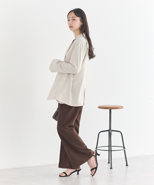 earth music&ecology（アースミュージックアンドエコロジー）の「アソート金ボタンジャケット（テーラードジャケット・レディース・ホワイト系その他2/チェック/ネイビー・FREE）」の9枚目の写真