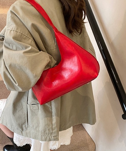 shyam inspiration（シャムインスピレーション）の「ハーフムーンコンパクトショルダーバッグ（ショルダーバッグ・レディース・ブラウン/レッド/ブラック/ホワイト・F）」の15枚目の写真