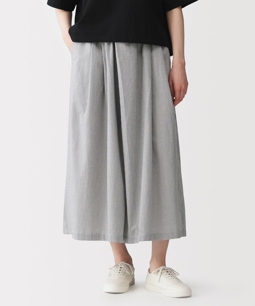 無印良品（ムジルシリョウヒン）の「婦人　涼感　スカートパンツ（その他パンツ・レディース・ブラック/グレー系/ブルー系・S/M/L/XL）」の2枚目の写真