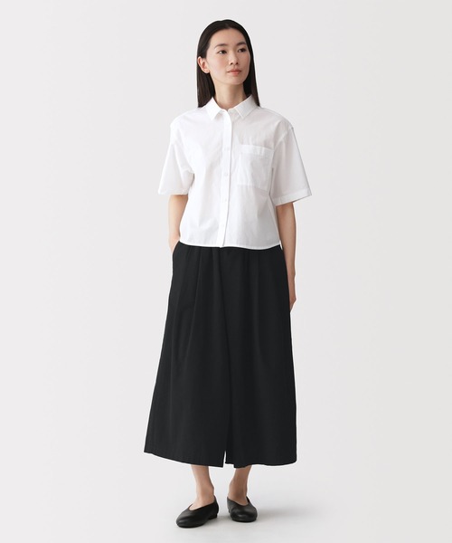 無印良品（ムジルシリョウヒン）の「婦人　涼感　スカートパンツ（その他パンツ・レディース・ブラック/グレー系/ブルー系・S/M/L/XL）」の18枚目の写真