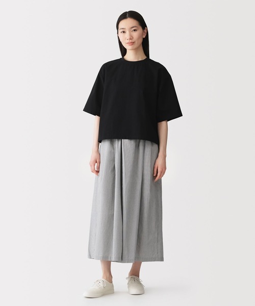 無印良品（ムジルシリョウヒン）の「婦人　涼感　スカートパンツ（その他パンツ・レディース・ブラック/グレー系/ブルー系・S/M/L/XL）」の16枚目の写真