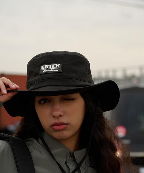 Eddie Bauer（エディーバウアー）の「EBTEK メッシュ バケットハット（ハット・メンズ・グリーン/ブラック/オレンジ・F）」の4枚目の写真