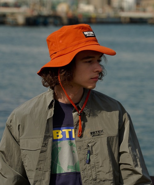 Eddie Bauer（エディーバウアー）の「EBTEK メッシュ バケットハット（ハット・メンズ・グリーン/ブラック/オレンジ・F）」の6枚目の写真