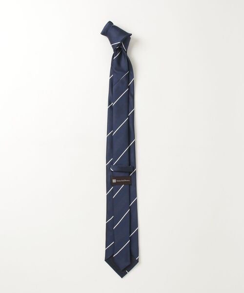 Perfect Suit FActory（パーフェクトスーツファクトリー）の「【テフロン加工】ネクタイ　ストライプ　ネイビー（ネクタイ・メンズ・ネイビー・FREE）」の2枚目の写真