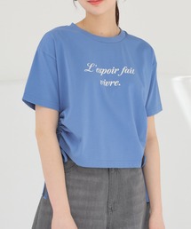 【ハニさら・接触冷感・ＵＶカット】脇ドロストＴシャツ