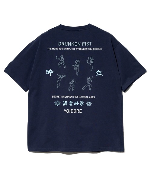 go slow caravan(ゴースローキャラバン)の「YOIDORE/酔いどれ よいどれ拳法 TEE(Tシャツ/カットソー・メンズ・ホワイト/ネイビー・MEDIUM/LARGE/X-LARGE)」の10枚目の写真