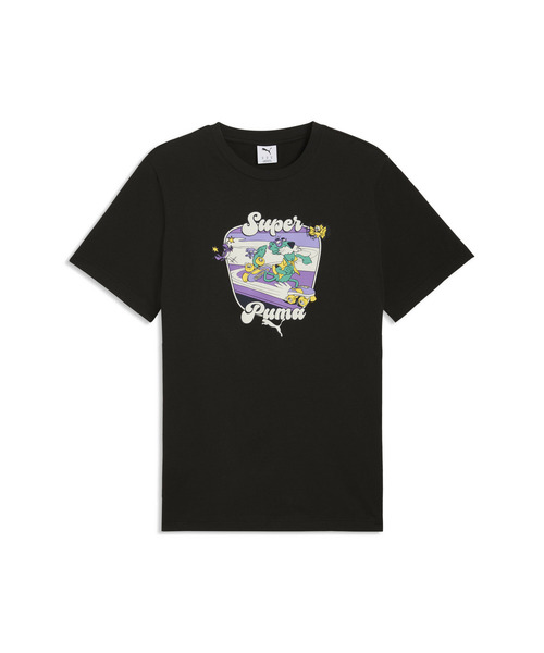 PUMA(プーマ)の「PUMA プーマ メンズ グラフィック スーパー プーマ スーベニア 半袖 Tシャツ(Tシャツ/カットソー・メンズ・ブラック×レッド/ブルー系その他7/ホワイト・SMALL/MEDIUM/LARGE/X-LARGE/XX-LARGE)」の6枚目の写真