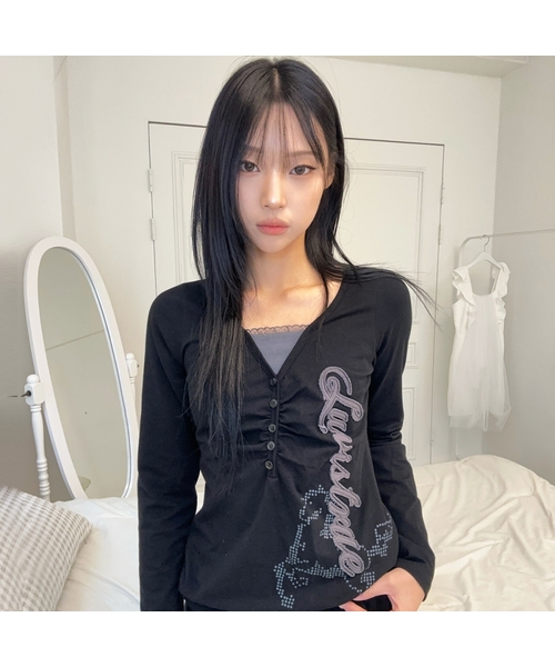 LUVISTRUE(ラヴイズトゥルー)の「EL HORSE SLIM-FIT TEE(BLACK)(Tシャツ/カットソー・レディース・その他・FREE)」の1枚目の写真