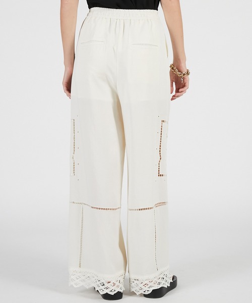 PRANK PROJECT(プランクプロジェクト)の「エンブロイダリーパンツ / Embroidered Pants(その他パンツ・レディース・ホワイト/ブラック・36/38)」の9枚目の写真