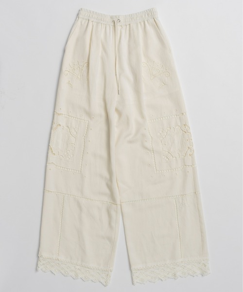 PRANK PROJECT(プランクプロジェクト)の「エンブロイダリーパンツ / Embroidered Pants(その他パンツ・レディース・ホワイト/ブラック・36/38)」の11枚目の写真