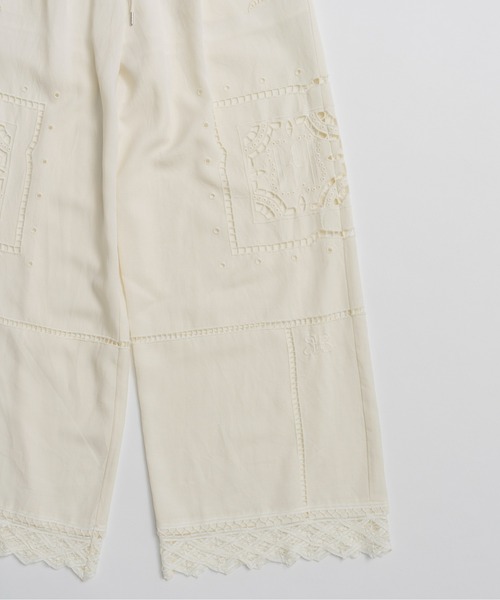 PRANK PROJECT(プランクプロジェクト)の「エンブロイダリーパンツ / Embroidered Pants(その他パンツ・レディース・ホワイト/ブラック・36/38)」の15枚目の写真