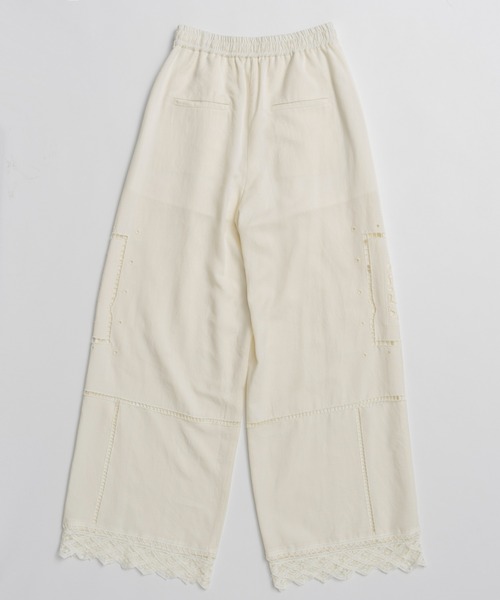 PRANK PROJECT(プランクプロジェクト)の「エンブロイダリーパンツ / Embroidered Pants(その他パンツ・レディース・ホワイト/ブラック・36/38)」の12枚目の写真