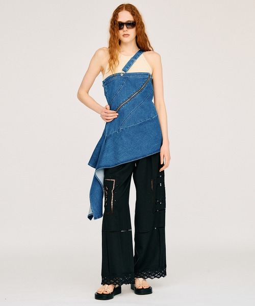 PRANK PROJECT(プランクプロジェクト)の「エンブロイダリーパンツ / Embroidered Pants(その他パンツ・レディース・ホワイト/ブラック・36/38)」の18枚目の写真