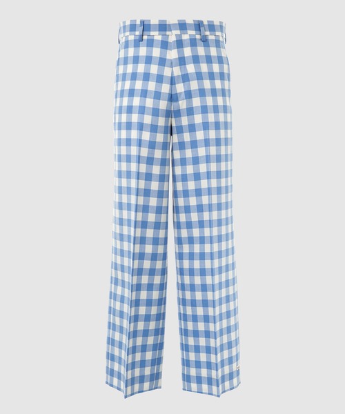TSTS(ティーエスティーエス)の「GINGHAM WOOL WIDE TROUSERS(その他パンツ・メンズ・ブラック/サックスブルー・M)」の2枚目の写真