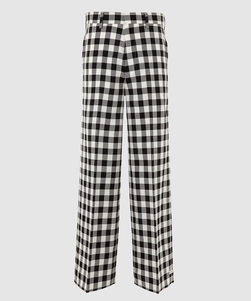 TSTS(ティーエスティーエス)の「GINGHAM WOOL WIDE TROUSERS(その他パンツ・メンズ・ブラック/サックスブルー・M)」の1枚目の写真