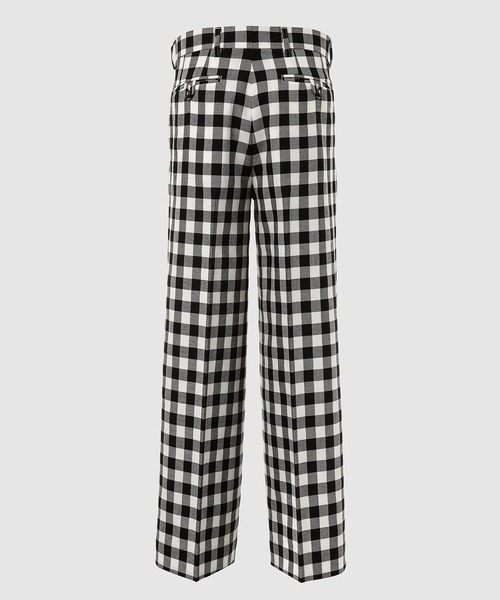 TSTS(ティーエスティーエス)の「GINGHAM WOOL WIDE TROUSERS(その他パンツ・メンズ・ブラック/サックスブルー・M)」の5枚目の写真