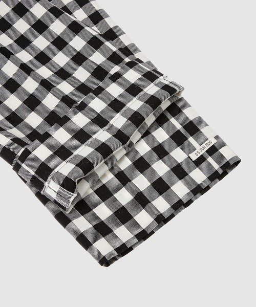 TSTS(ティーエスティーエス)の「GINGHAM WOOL WIDE TROUSERS(その他パンツ・メンズ・ブラック/サックスブルー・M)」の8枚目の写真