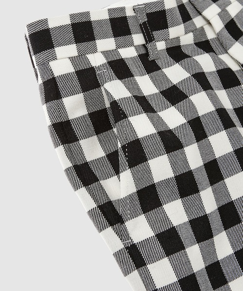 TSTS(ティーエスティーエス)の「GINGHAM WOOL WIDE TROUSERS(その他パンツ・メンズ・ブラック/サックスブルー・M)」の6枚目の写真