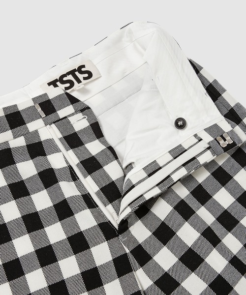TSTS(ティーエスティーエス)の「GINGHAM WOOL WIDE TROUSERS(その他パンツ・メンズ・ブラック/サックスブルー・M)」の10枚目の写真