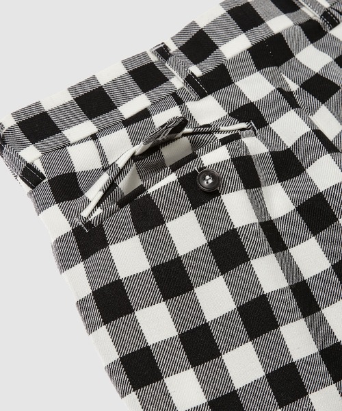 TSTS(ティーエスティーエス)の「GINGHAM WOOL WIDE TROUSERS(その他パンツ・メンズ・ブラック/サックスブルー・M)」の7枚目の写真