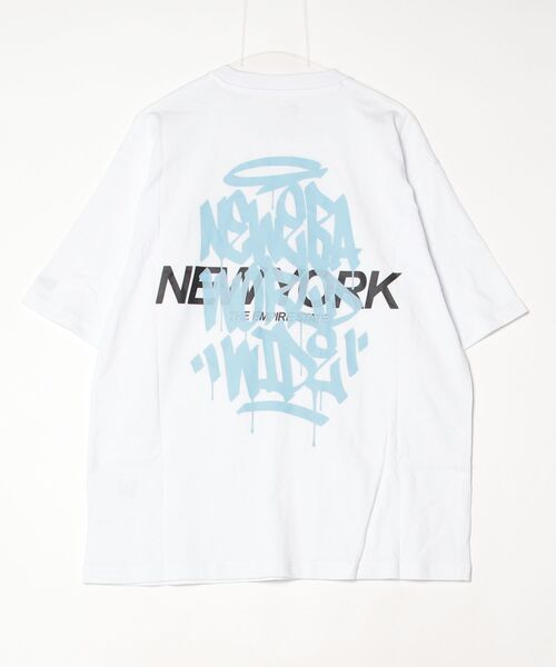 NEW ERA(ニューエラ)の「ニューエラ SS OS CT TEE TAGGING WHI 261(Tシャツ/カットソー・メンズ・ホワイト・S/M/L/LL/3L)」の2枚目の写真
