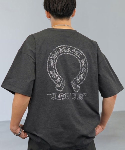 L'atelier(ラトリエ)の「接触冷感 グラフィック ストレッチ Tシャツ クロス ラインストーン ANT DESIGN(Tシャツ/カットソー・メンズ・ブラック系その他3/ホワイト系3/ブラック系2/ブラック系3/ホワイト系2/ブラック系その他2・L/M)」の6枚目の写真