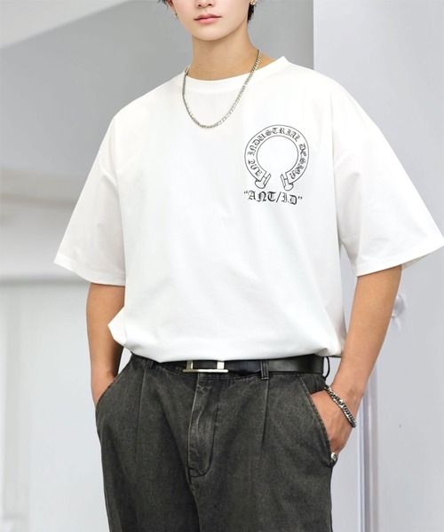 L'atelier(ラトリエ)の「接触冷感 グラフィック ストレッチ Tシャツ クロス ラインストーン ANT DESIGN(Tシャツ/カットソー・メンズ・ブラック系その他3/ホワイト系3/ブラック系2/ブラック系3/ホワイト系2/ブラック系その他2・L/M)」の12枚目の写真
