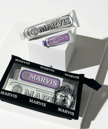 MARVIS（マービス）の「【ZOZO YAHOO 限定商品】MARVIS マービス クリアポーチセット（ホワイト・ミント & ジャスミン・ミント）（オーラルケア/歯磨きグッズ）」