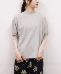 MEYAME  カットソー MEYAME(メヤメ)COTTON KNIT TEE | BLEU COMME BLEU(ブルーコムブルー)