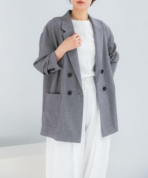URBAN RESEARCH ROSSO WOMEN(アーバンリサーチ ロッソ)の「ELENDEEK BACK CROSS TAILORED JACKET(その他アウター・レディース・ベージュ/グレー・FREE)」の5枚目の写真