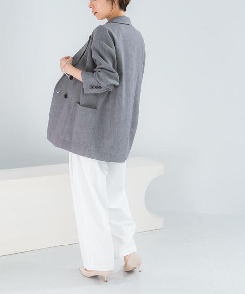 URBAN RESEARCH ROSSO WOMEN(アーバンリサーチ ロッソ)の「ELENDEEK BACK CROSS TAILORED JACKET(その他アウター・レディース・ベージュ/グレー・FREE)」の7枚目の写真