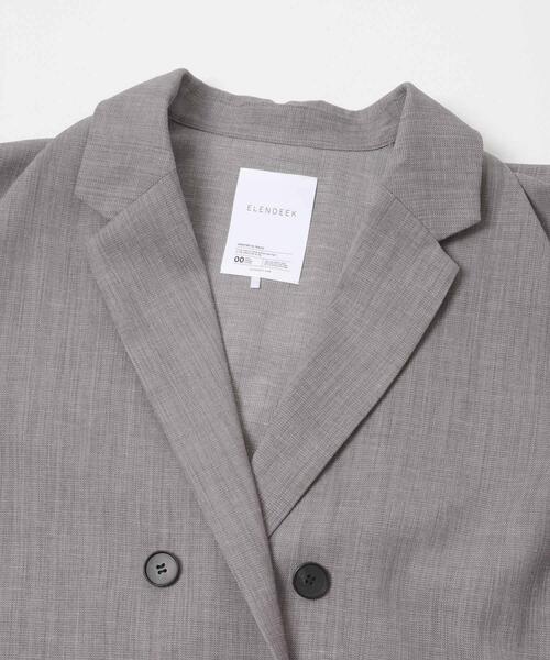 URBAN RESEARCH ROSSO WOMEN(アーバンリサーチ ロッソ)の「ELENDEEK BACK CROSS TAILORED JACKET(その他アウター・レディース・ベージュ/グレー・FREE)」の12枚目の写真