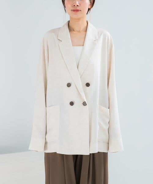 URBAN RESEARCH ROSSO WOMEN(アーバンリサーチ ロッソ)の「ELENDEEK BACK CROSS TAILORED JACKET(その他アウター・レディース・ベージュ/グレー・FREE)」の17枚目の写真