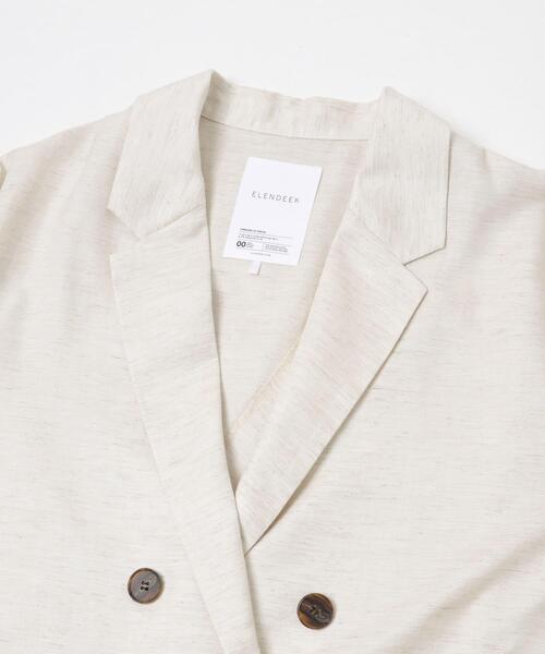 URBAN RESEARCH ROSSO WOMEN(アーバンリサーチ ロッソ)の「ELENDEEK BACK CROSS TAILORED JACKET(その他アウター・レディース・ベージュ/グレー・FREE)」の21枚目の写真