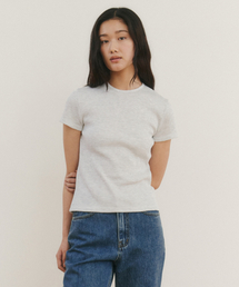 BENUET（ベニュエット）の「Breeze T-Shirts_White Melange（Tシャツ/カットソー）」