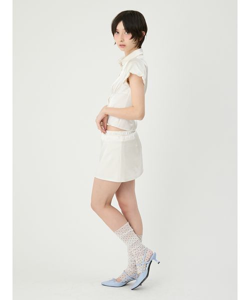 LILY BROWN(リリーブラウン)の「サテンミニスカショートパンツ(その他パンツ・レディース・チャコールグレー/アイボリー/ライトブルー・0/1)」の13枚目の写真