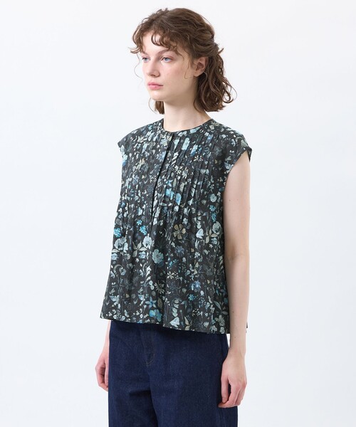MACKINTOSH PHILOSOPHY(マッキントッシュ フィロソフィー)の「リバティプリントピンタックフレアブラウス(シャツ/ブラウス・レディース・ホワイト系その他/ブラック・36/38)」の11枚目の写真