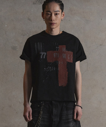 Gotter Gallery（ゴッターギャラリー）の「RED CROSS T-SHIRTS_BLACK（Tシャツ/カットソー）」