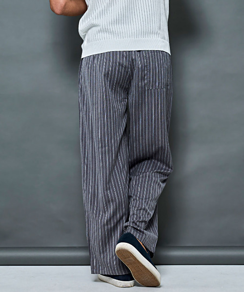 BENUSTA(ベヌスタ)の「『BENUSTA/ベヌスタ』ストライプバルーンパンツ【GC】(その他パンツ・メンズ・ブラック/グレー・M/L)」の7枚目の写真