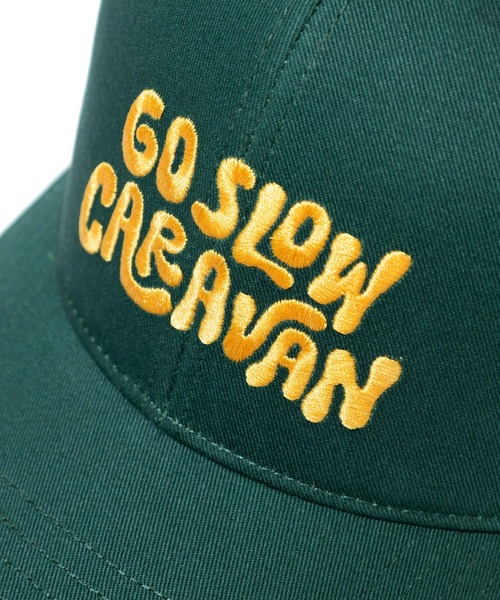 go slow caravan（ゴースローキャラバン）の「ツイルヒッピーロゴ ６パネルメッシュキャップ（キャップ・メンズ・グリーン/ブラック/ナチュラル・FREE）」の20枚目の写真
