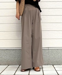 Q（キュー）の「アイスタッチワイドストレートパンツ（その他パンツ）」