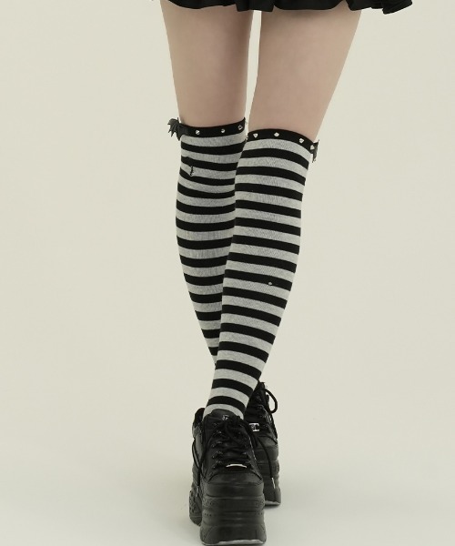 DustDevil/ダストデビル』Wing Stud Knee Socks/スタッズ付きデビル