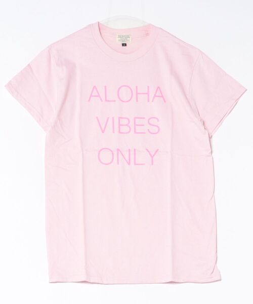 URBAN ISLAND SOCIETY(アーバンアイランドソサエティ)の「ショートスリーブ Tシャツ メンズ ALOHA VIBES ONLY / URBAN ISLAND SOCIETY(アーバンアイランドソサエティ)(Tシャツ/カットソー・メンズ・イエロー/レッド/ライトピンク/ブラック/ホワイト/グリーン/ヘザーグレー/インディゴブルー・MEDIUM/SMALL/X-LARGE/LARGE)」の7枚目の写真