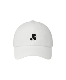 RAW-EDGE LOGO CAP - WHITE
