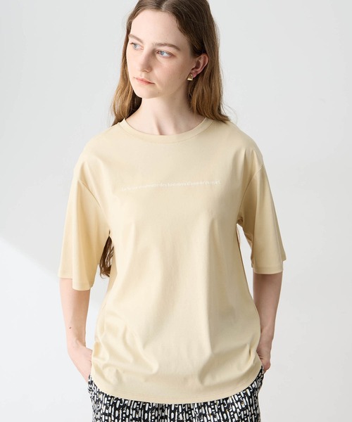 LE SOUK HOLIDAY(ルスークホリデー)の「バックプリントTシャツ(Tシャツ/カットソー・レディース・オフホワイト/ベージュ/ライトグリーン・M/L)」の14枚目の写真