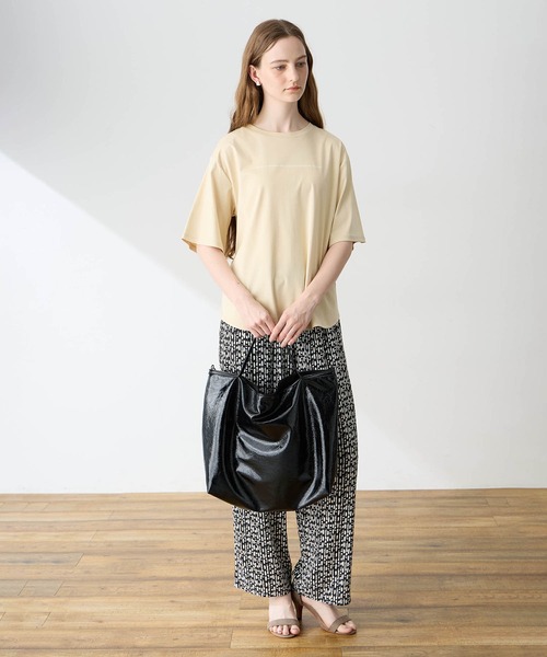 LE SOUK HOLIDAY(ルスークホリデー)の「バックプリントTシャツ(Tシャツ/カットソー・レディース・オフホワイト/ベージュ/ライトグリーン・M/L)」の18枚目の写真