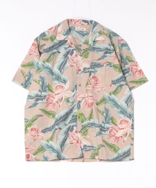 Kahiko(カヒコ)の「【Kahiko】ハカラウMEN'Sシャツ(シャツ/ブラウス・メンズ・ベージュ/ターコイズブルー/ブラック/ホワイト×レッド・FREE)」の3枚目の写真