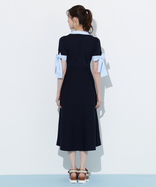 JILL by JILL STUART(ジルバイジルスチュアート)の「【WEB限定カラーあり】ダブルカラーニットワンピース(ワンピース・レディース・グレー/ネイビー/グレー系その他/ブラック・FREE)」の15枚目の写真