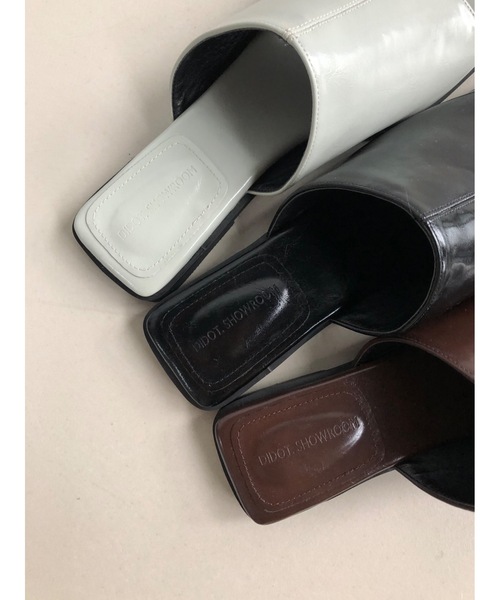 Didot.showroom（ディドット ショールーム）の「【DIDOT.】スクエアサンダル（サンダル・レディース・ダークブラウン/ブラック/アッシュグレー・22.5cm/23cm/23.5cm/24cm/24.5cm/25cm）」の7枚目の写真